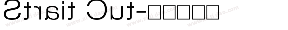 Strait Cut字体转换